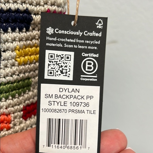 The Sak | Dylan Crochet Color Block Sm Backpack - Picture 4 of 12